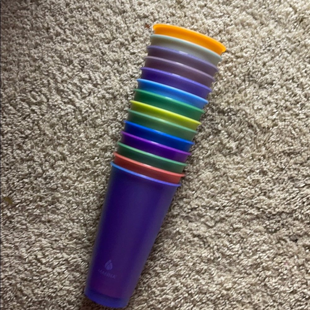 Color changing cups